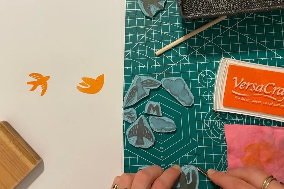 Stamp carving workshop